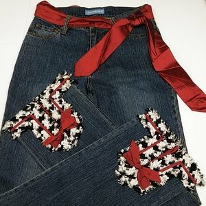 The Denim Tailor Women's Decorative Jeans NWOT